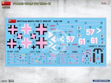 Focke-Wulf Fw 190D-11 Basic Kit - MiniArt 48072 skala 1/48 