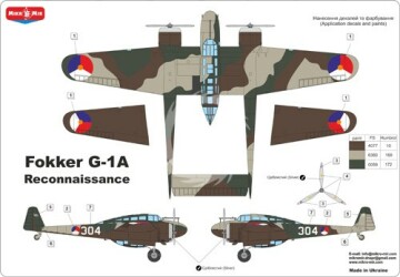 Fokker G-IA Reconnaissance Version MikroMir 48-018 skala 1/48