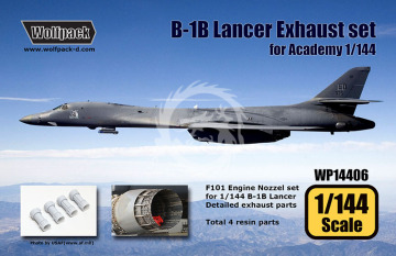 Zestaw dodatków B-1B Lancer Exhaust set (for Academy 1/144), Wolfpack WP14406, skala 1/144
