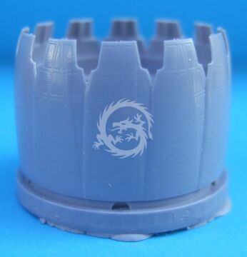 Mitsubishi F-2A/B Exhaust Nozzles engine F-110-GE-129 (opened) for Hasegawa Katran K4848 1/48