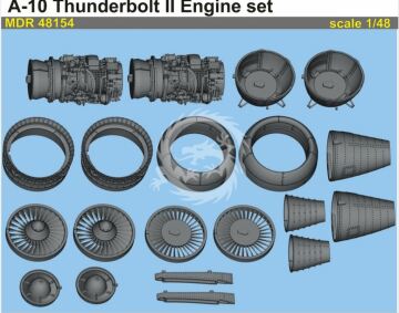 A-10 Thunderbolt II. Engine set-Hobby Boss  MDR48154 skala 1/48
