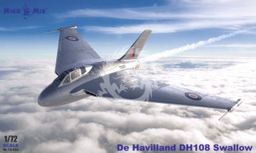 De Havilland DH108 Swallow MikroMir MM72-022 skala 1/72