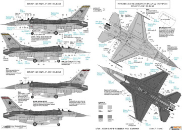 F-16C Block 52 Black Knights Republic of Singapore Air Force - Kinetic K48133 skala 1/48