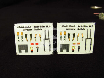 Martin-Baker Mk.10 Seat belts -  Metallic Details MDP32014 skala 1/32