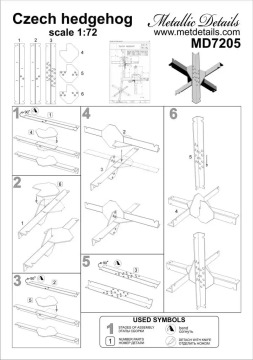  Czech Hedgehog -  Metallic Details MD7205 skala 1/72