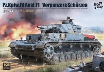 Pz.Kpfw. IV Ausf. F1 Vorpanzer & Schürzen (3 in 1) -  Border Model BT-003 skala 1/35