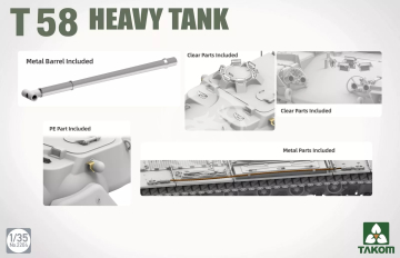  T58 Heavy Tank - Takom TAK2204 skala 1/35