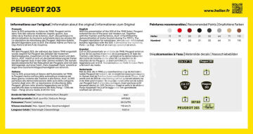 Peugeot 203 -  Heller 80160 skala 1/43 