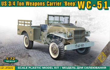 PRZEDSPRZEDAZ - WC-51 U.S. 3/4 ton weapons carrier 'Beep' - ACE 72612 skala 1/72