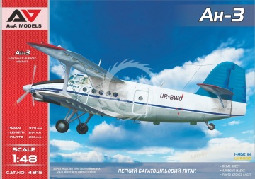 NA ZAMÓWIENIE - AN-3 TURBOPROP UTILITY BIPLANE  A&A Models 4815 skala 1/48
