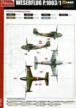 Weserflug P.1003/1 WWII German VTOL aircraft Amusing Hobby 48A002 skala 1/48