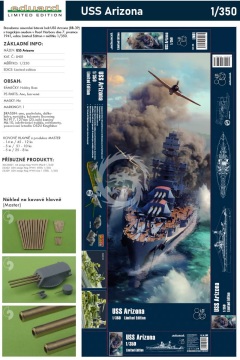 Model plastikowy USS Arizona Limited edition Eduard LN01 1/350