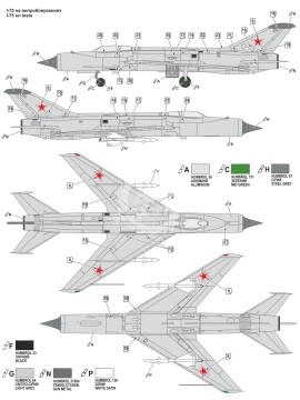 Model plastikowy MiG I-75 ModelSvit 72029 skala 1/72