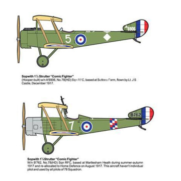 PREORDER -  Sopwith 1 1/2 Strutter Comic Fighter Roden 637 skala 1/32