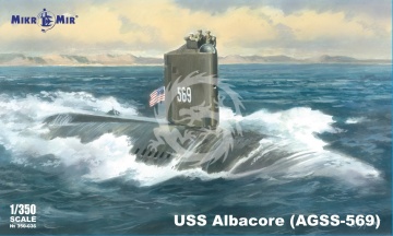 USS Albacore AGSS-569 MikroMir 350-036 skala 1/350