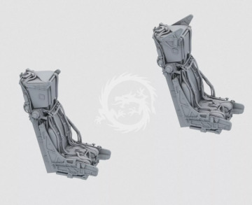  Mirage 2000 D/N 3D RESIN PRINTS OF ENGINES AND SEATS - Toucan Model TC3D012 skala 1/32