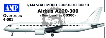 NA ZAMÓWIENIE - OVETREES Airbus A220-300 (Bombardier CS300) - AMP OvT 4-003 skala 1/144	