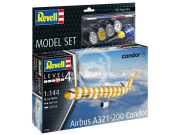 Airbus A321 Condor  + farby i klej - Revell 63788 skala 1/144 