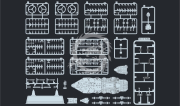 HMS Hood 1941 FlyHawk Model FH1160 skala 1/700  Nowy model do samodzielnego posklejania i pomalowania, nie zawiera kleju ani farb.