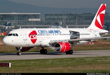 Airbus A320 - Czech airlines OK-GEB - decal BOA14466