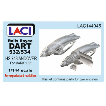 Silnik  Rolls Royce DART 532/534 Laci LAC144045 skala 1/144