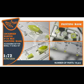 Zestaw dodatków F-16 MLU painting mask for Revell F-16B kit Clear Prop! CPA72039 skala 1/72