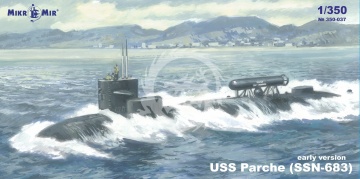 USS Parche SSN-683 (early version) MikroMir 350-037 skala 1/350
