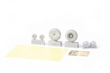 P-40E Wheels Block Tread - Eduard 6481059 skala 1/48