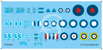 Fairey Battle Mk.I 'AASF' - Azur FR048 skala 1/72