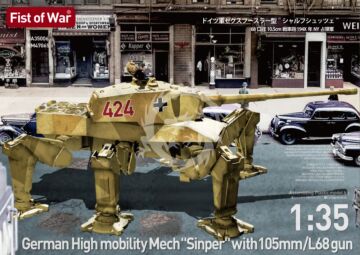 PRZEDSPRZEDAZ - German High mobility Mech , sinper with 105mm/L68 gun - Modelcollect UA35006 skala 1/35