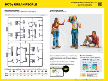 1970s Urban People - Heller 58757 skala 1/24