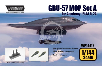 GBU-57 MOP Set A Set (for Academy) - Wolfpack Wp14412 skala 1/144