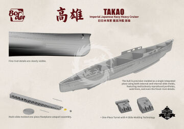  Heavy cruiser Takao - Border Model  BS-005 skala 1/350