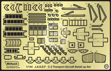 Zestaw dodatków Kawasaki C-2 Transport Aircraft Update set (for Aoshima 1/144), Wolfpack WP14407, skala 1/144