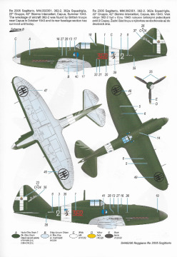 Model plastikowy Reggiane Reggiane Re.2005 Sagittario Special Hobby SH48206 skala 1/48