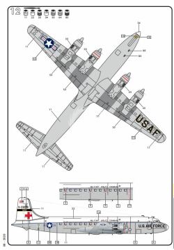 Douglas C-118 Liftmaster model Heller 80317 skala 1/72