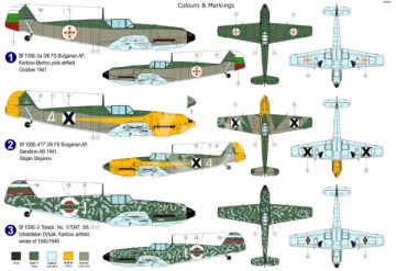 Bf 109E-3 „Bulgarian Eagles“ AZ Model AZ7677 skala 1/72