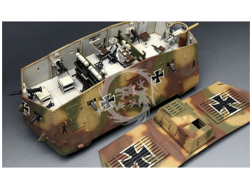 German A7V Tank (Krupp) Meng Model TS-017 skala 1/35