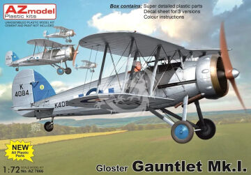 Gloster Gauntlet Mk.I AZmodel 7866 skala 1/72 