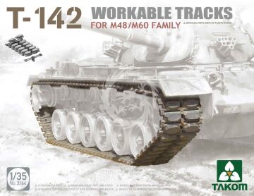 T-142 Workable Tracks for M48/M60 family Takom 2164 skala 1/35