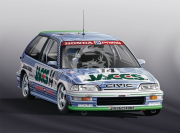 NA ZAMÓWIENIE  - Honda Civic EF9 Gr.A 1991 JTC InterTEC Beemax Model Kits BX24030 skala 1/24