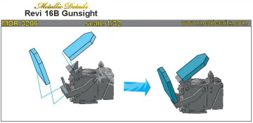 Revi 16B Gunsight - Metallic Details MDR3206 skala 1/32