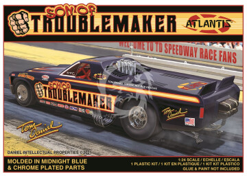 Samochód Son of Troublemaker Chevy El Camino Funny Car  - Atlantis Model AMCM2204 skala 1/24