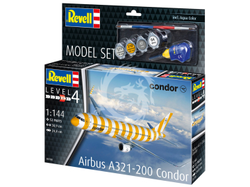 Airbus A321 Condor  + farby i klej - Revell 63788 skala 1/144 