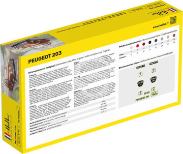 Peugeot 203 -  Heller 80160 skala 1/43 
