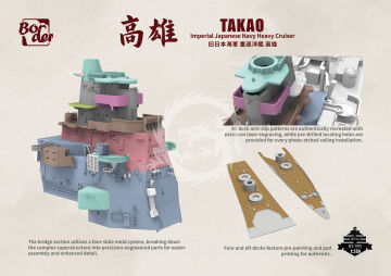  Heavy cruiser Takao - Border Model  BS-005 skala 1/350