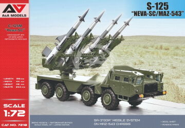 NA ZAMÓWIENIE - S-125 Neva SCmissile system on MAZ-543 - A&A Models AAM7218 skala 1/72