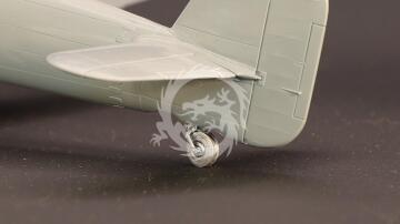 MDR48315 Metallic Details Koła i goleń podwozia ogonowego Hawker Typhoon 1/48