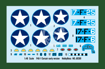 F4U-1 Corsair Early Version -  HobbyBoss 80381 skala 1:48