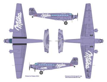 Kalkomania do Junkers Ju-52/3mg JU-AIR, Lima Oscar Decals LD144-20 skala 1/144